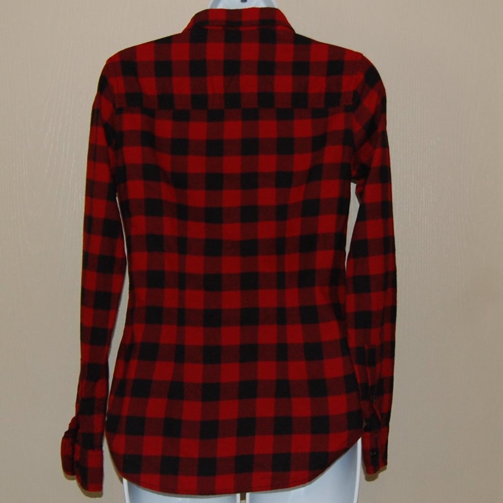Pendleton Audrey Fitted Buffalo Flannel Shirt Xs - image 4